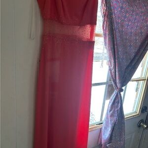 Betsy & Adam Red Evening Gown